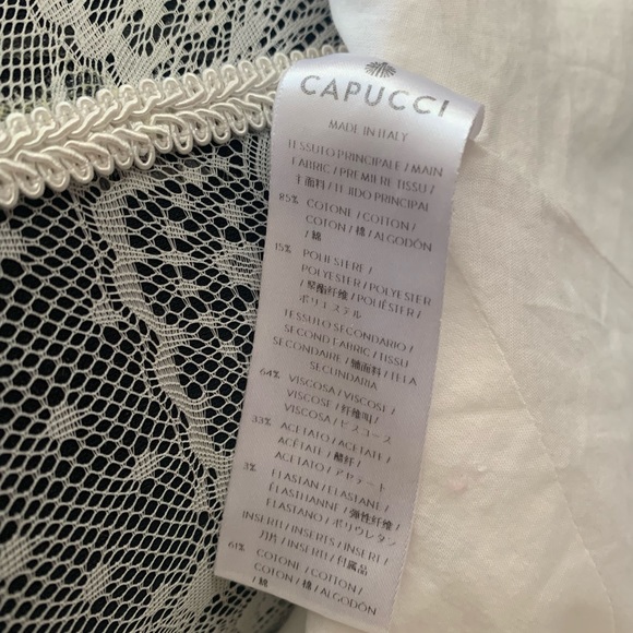 CAPUCCI White dress with ruffles and lace - Picture 5 of 5